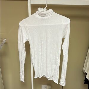 Michael Lauren white turtleneck with thumb holes new with tags size XS